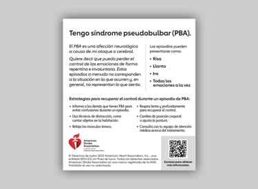 Tarjeta de identificación de PBA